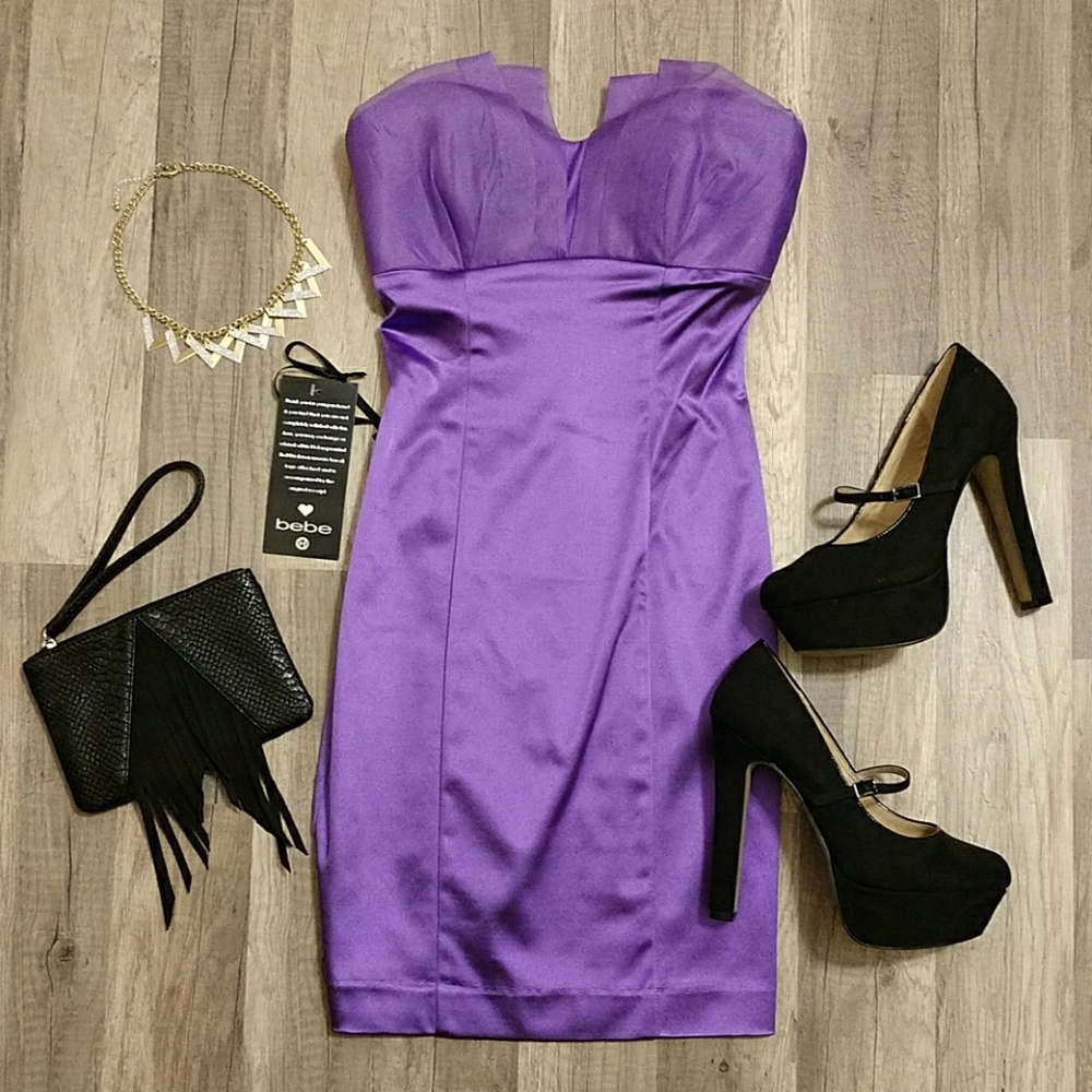 *NWT* Bebe Strapless Dress